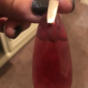 Kendra Scott Maize Silver Drop Earrings-Berry